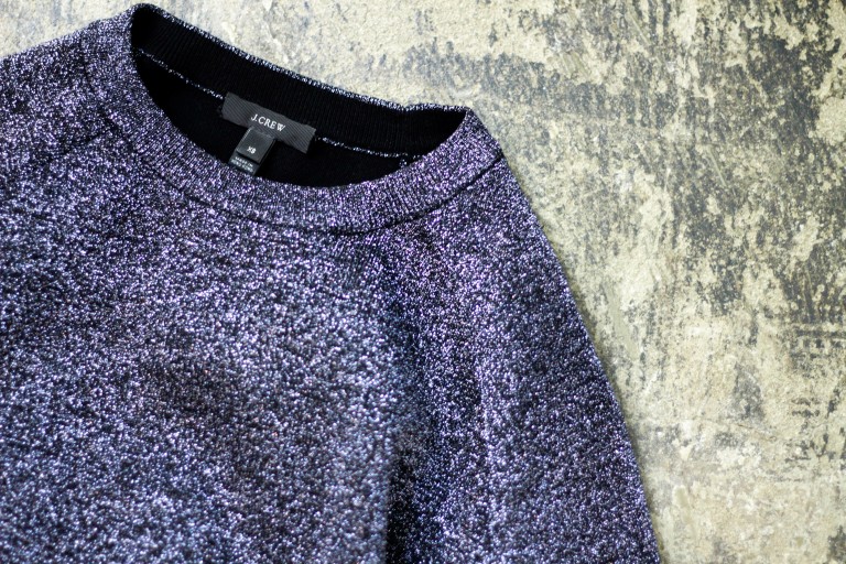 J.CREW Glitter Design Knit