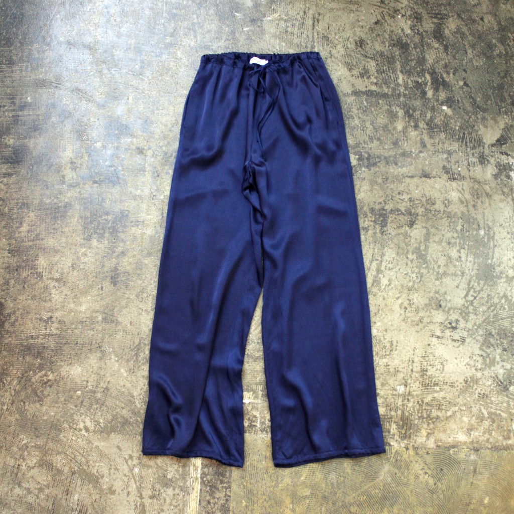 LACAUSA Satin Easy Pants