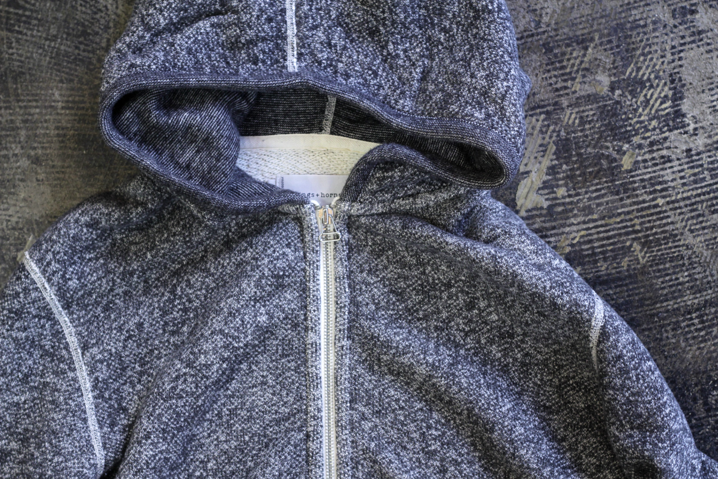 wings + horns / Zip Up Sweat Parka | NICE des Clothing - blog -