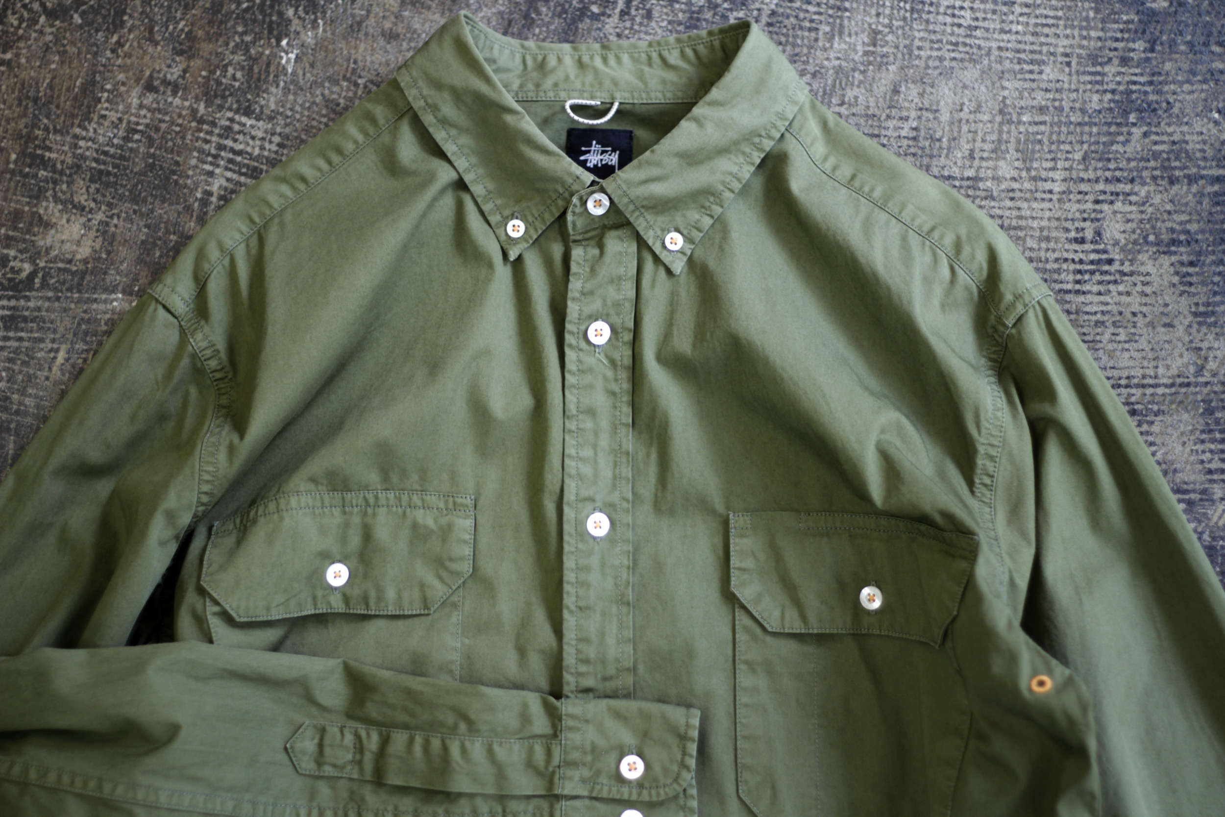 STUSSY Troops “Surplus Collection”Military Work Shirt | NICE des