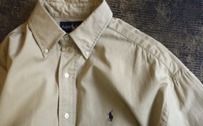 POLO by Ralph Lauren 90’s Embroidery PONY Cotton Shirts “BLAIRE”