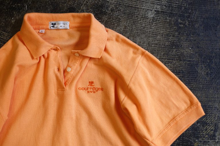 Courrèges Old Embroidery Logo Polo Shirts