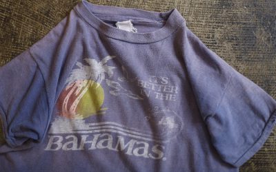 Vintage 80’s Faded Pakistan Cotton Souvenir T-Shirts “BAHAMAS”