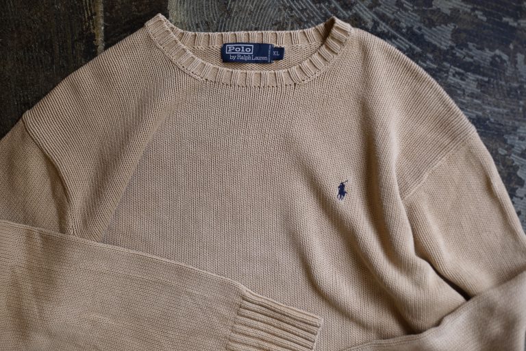 POLO by Ralph Lauren 1990’s Embroidery Pony Cotton Knit