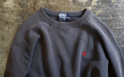 POLO by Ralph Lauren OLD 90’s Front-V Embroidery Pony Sweat