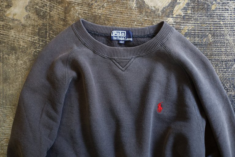 POLO by Ralph Lauren OLD 90’s Front-V Embroidery Pony Sweat