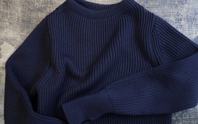 Andersen-Andersen THE NAVY CREW NECK SWEATER