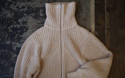 LACOSTE Hi-Neck Zip Up Sweater