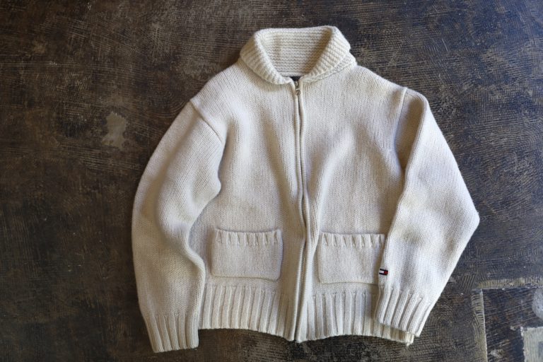 TOMMY HILFIGER OLD ZIP UP SWEATER