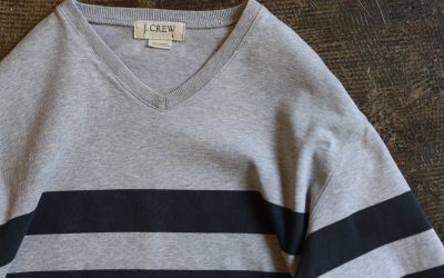 J.CREW Old 90s Double Line V-Neck Sweat