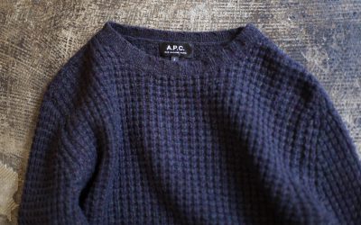 A.P.C. Waffle Mix Yarn Sweater