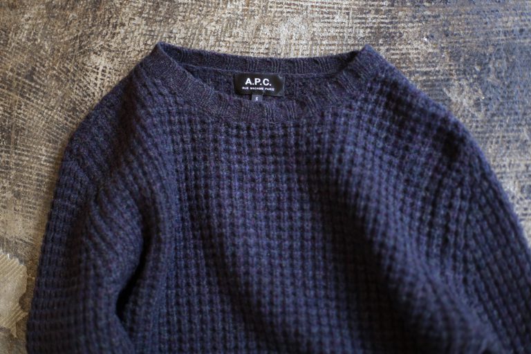 A.P.C. Waffle Mix Yarn Sweater