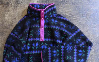 L.L.Bean 80’s Snap Fleece Pull Over Jacket