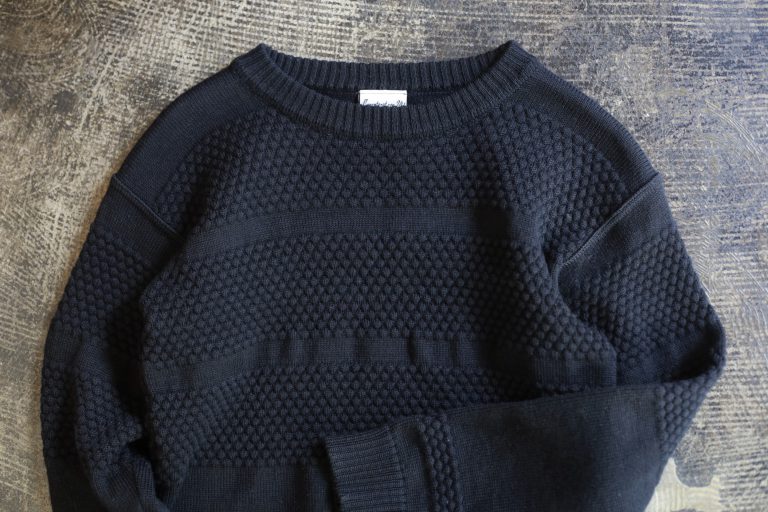 S.N.S. HERNING Bubble Pattern Fisherman Sweater