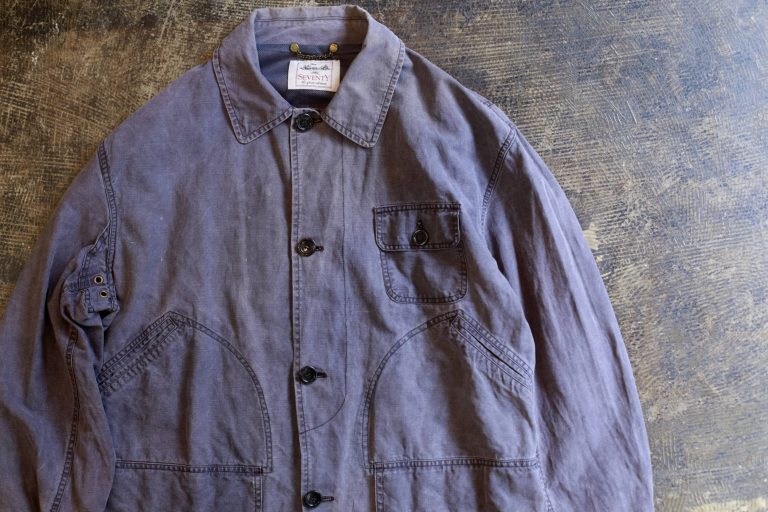 SEVENTY Vintage 80s Linen Hunting Coverall Jacket